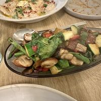 Seasonal veg and pumpkin ravioli  at Stem & Glory in London