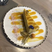 Mango cheesecake! at Stem & Glory in London