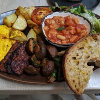 Full English breakfast at Stem & Glory in London