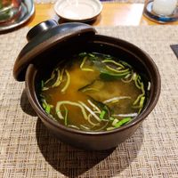 Small miso soup at Yooji's Sushi - Josef in Zurich
