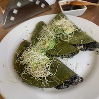 Mushroom quesadillas  at Amaranto in Tulum
