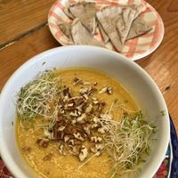 Sweet potato hummus   at Amaranto in Tulum