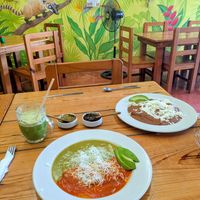 Enchiladas & enfrijoladas at Amaranto in Tulum