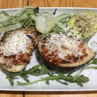 Amaranto's vegan stuffed eggplant. at Amaranto in Tulum