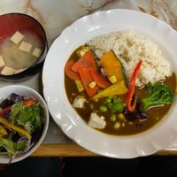 Vegan curry at K Kitchen Green in Myoko