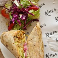 Falafel wrap. Also came with tahini and tzatziki, not on the picture at Kenza in 