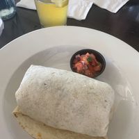 Beyond burrito with beans, rice, lettuce   at Captain Jack's in Lahaina