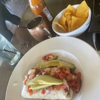 Beyond burrito with bean, rice, avocado   at Captain Jack's in Lahaina