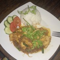 Rice and tofu at Lubu in Mui Ne