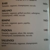 The vegan pizzas at Dolce Vita in Stockholm