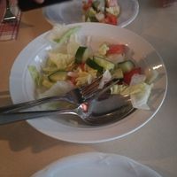 Free starter salad at Dolce Vita in Stockholm