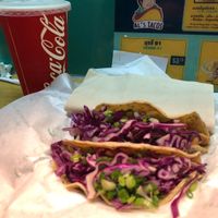 Vegan soft tacos at Al's Tacos in Phnom Penh