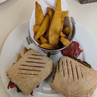 Med veg & pesto sandwich at Tin Roof Cafe - Langata in Nairobi