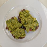 Smashed avo on toast at Tin Roof Cafe - Langata in Nairobi