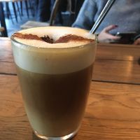 Pumpkin spice latte at Veg room in Berlin
