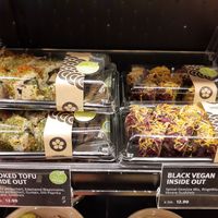 Vegan sushi selection at Yooji's Sushi in Zug