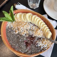 Vegan açai bowl   at Cafe Landwer - University Ave in Toronto