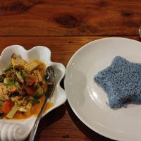 Penang curry with rice at Sea Gypsea in Koh Yao Noi