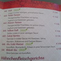 Menu 2 at Indian Tandoori in Mainz