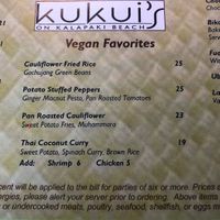 only options  at Kukui's in Lihue