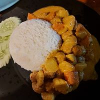 Massaman curry with fried tofu at Yawee in Koh Lanta