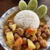 Fried Tofu with Massaman Curry  at Yawee in Koh Lanta