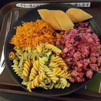 3 salad meal with bread at HND - HealthyTOKYO Cafe & Shop - T2 in Tokyo