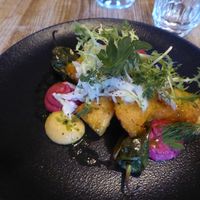 Colourful dish at Rataskaevu 16 in Tallinn