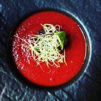 Beetroot soup at Rataskaevu 16 in Tallinn