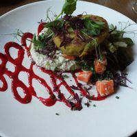 Green pea and onion cutlets at Rataskaevu 16 in Tallinn