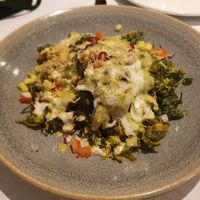 Spinach chaat at Little Mumbai in Twickenham