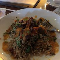 Vegan Moroccan meatballs! Delish! at CRAVE in Bloomington