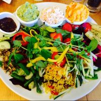 Deli salad at The Green Way Cafe in Matlock