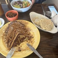 French toast and biscuits and gravy all vegan !!   at Wildflower Cafe and Bakery in Arcata
