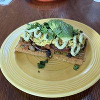 Cornbread Creation. Cornbread made in house really hit the spott  at Wildflower Cafe and Bakery in Arcata