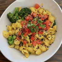 Mac and cheese with broccolii  at Wildflower Cafe and Bakery in Arcata
