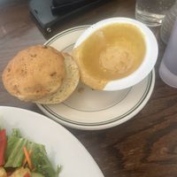 Dressing and onion roll  at Wildflower Cafe and Bakery in Arcata