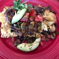 Cornbread Creation at Wildflower Cafe and Bakery in Arcata