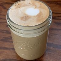 Soy latte! at Wildflower Cafe and Bakery in Arcata