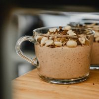 Snickers chia pudding at Criollo Chocolate Café in Drammen