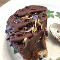 Chocolate cake at Criollo Chocolate Café in Drammen