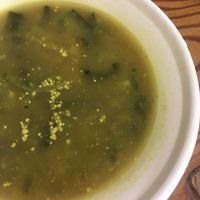 Kale and sweet potato soup at Le Spighe in Venice