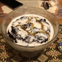 Black sticky rice pudding. Yum!!  at Restaurant Indonesia in Napier