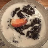 Black rice and coconut  at Restaurant Indonesia in Napier