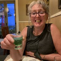 Complimentary after dinner drink  at Restaurant Indonesia in Napier