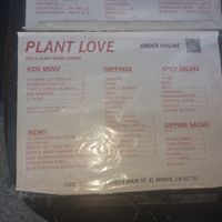 Not at Plant Love Food in El Monte