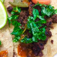 Soyrizo taco at Plant Love Food in El Monte