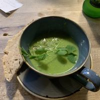 Pea and mint soup at The Emporium in Yeovil