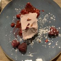 Raspberry cheesecake  at The Emporium in Yeovil