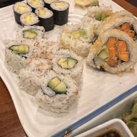 Sushi rolls - picked radish , avo/cucumber , crunchy roll   at Yamatani in Bishop